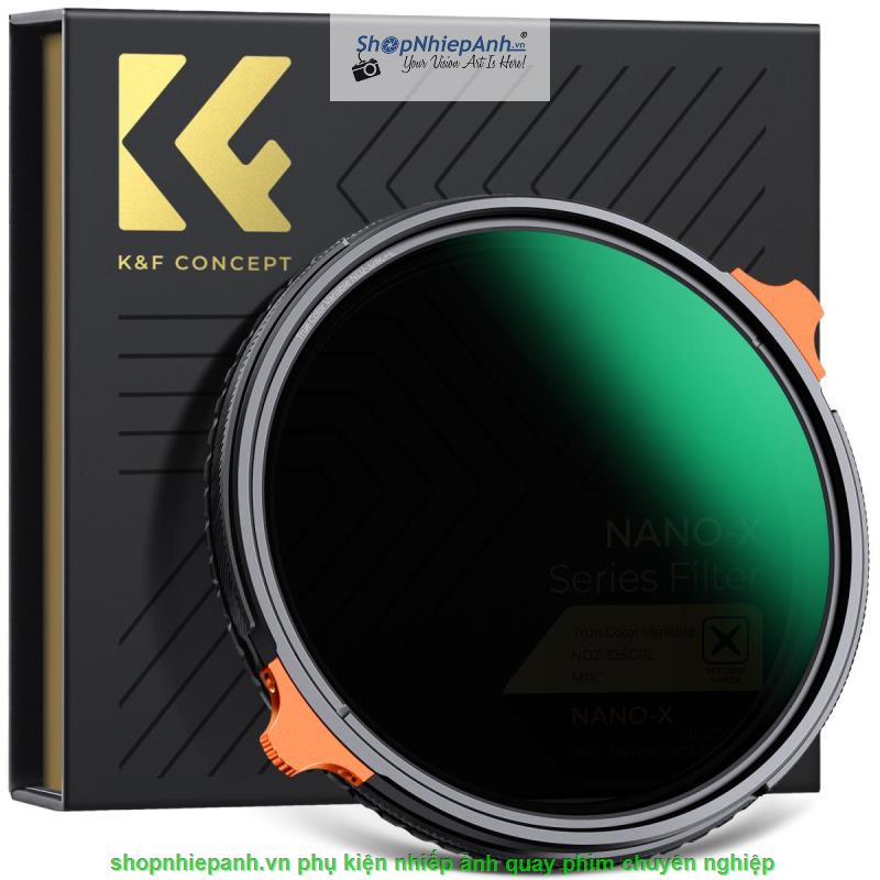 Filter K&F concept 2in1 TRUE COLOR Variable ND2-ND32 + CPL MRC Nano X Multi-Layer Coatings Japanese AGC Glass 67mm (KF01.2571)