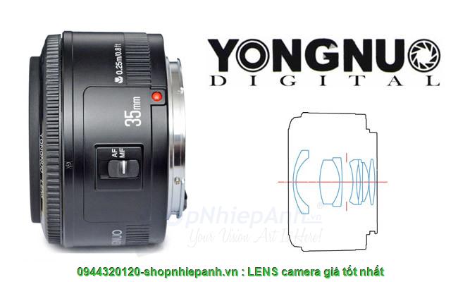thumbnail Lens Yongnuo 35mm F2 for Canon EOS - 1