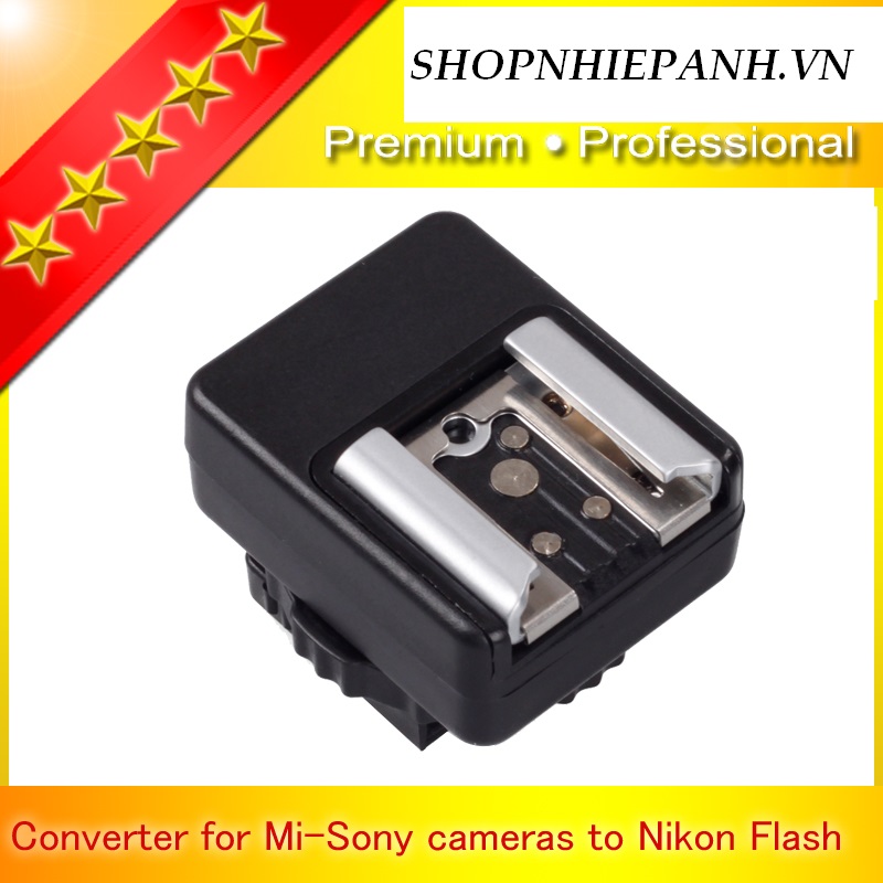 thumbnail Hotshoe convert flash Nikon to body Sony new MI shoe