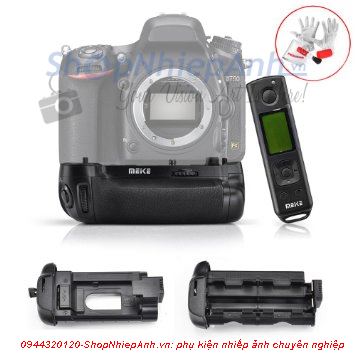thumbnail Grip Meike for Nikon D750 with 2.4G remote wireless timer - 5