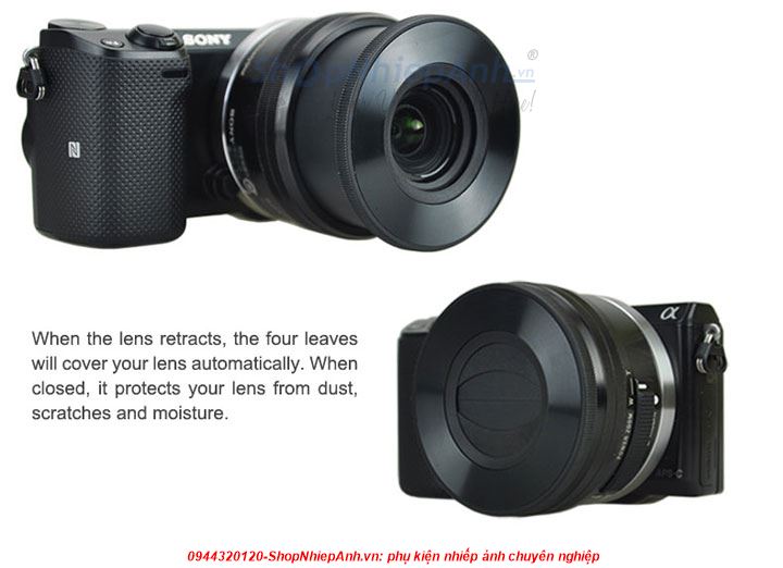 thumbnail Auto lens cap for lens Sony 16-50 - 0