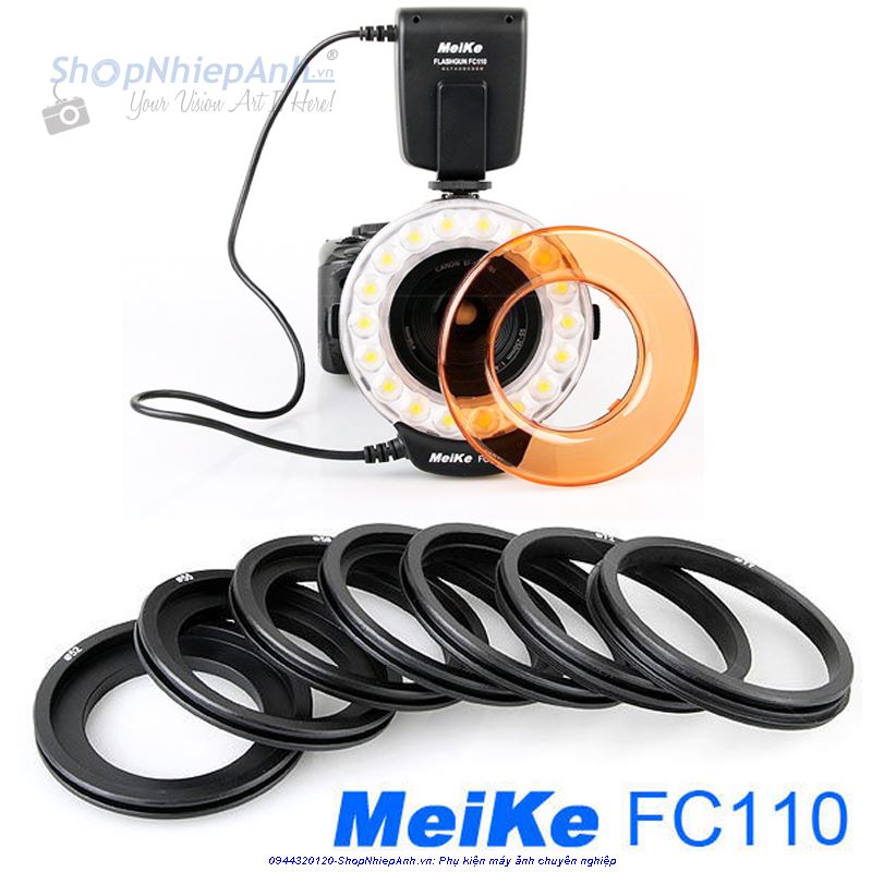 thumbnail Flash macro O-ring Meike FC110 (LCD digital) - 1