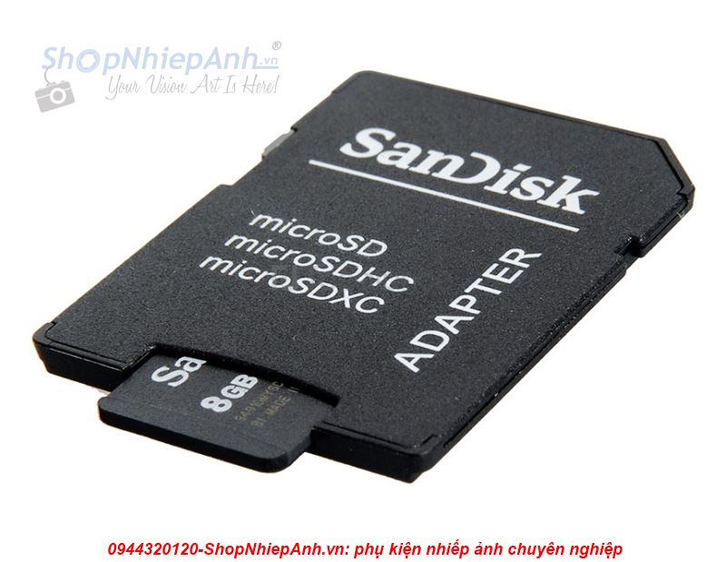 thumbnail Adapter Sandisk chuyển đổi thẻ Micro SD-SD