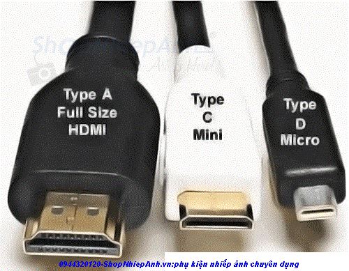 thumbnail cable HDMI for camera/smartphone - 0