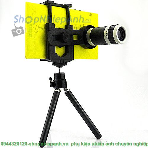 Lens tele with tripod for mobile phone