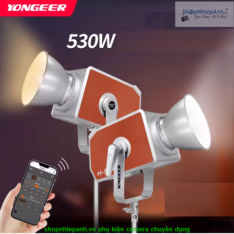 thumbnail Combo 2 cây đèn Yongeer H-550B 1060W Softbox Tolifo Parabolic 90cm trọn gói - 0