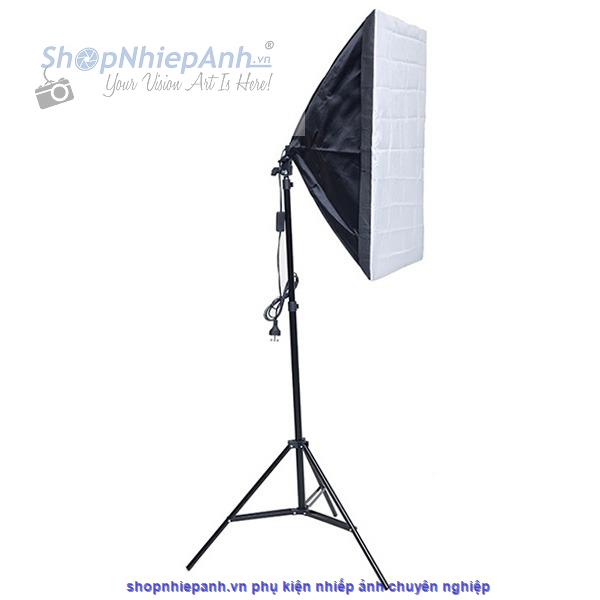 Combo kit đèn chụp sản phẩm softbox 50x70 125w