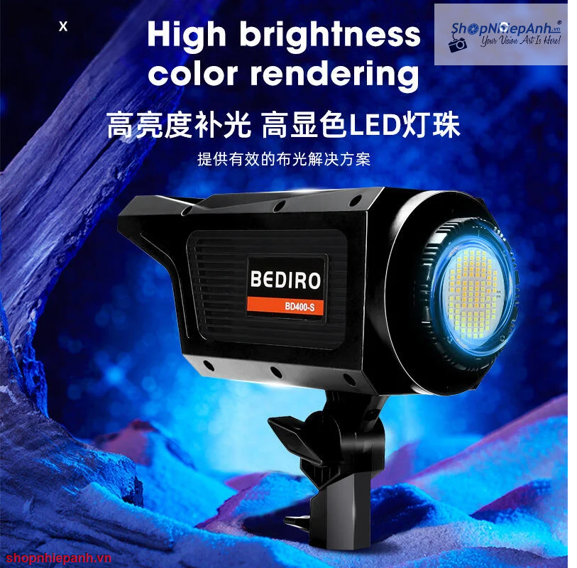 thumbnail Combo Kit đèn LED siêu sáng softbox lantern 400W remote (không đổ bóng) - 3
