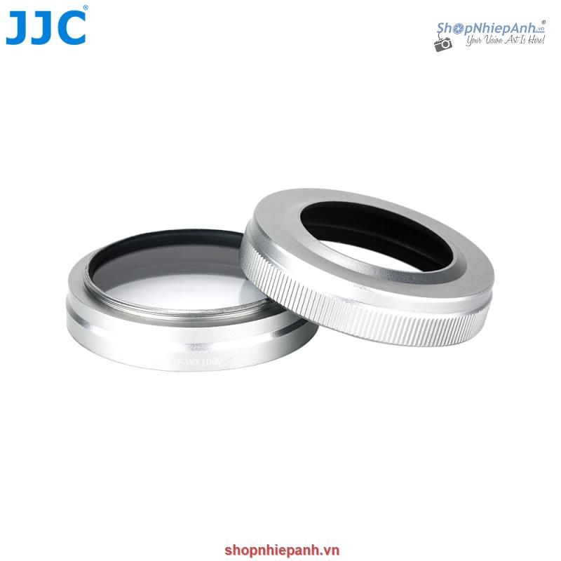 thumbnail Combo kit JJC F-WX100V Filter và Hood for Fujiflm X100V, X100F, X100T, X100S, X100 (Silver))