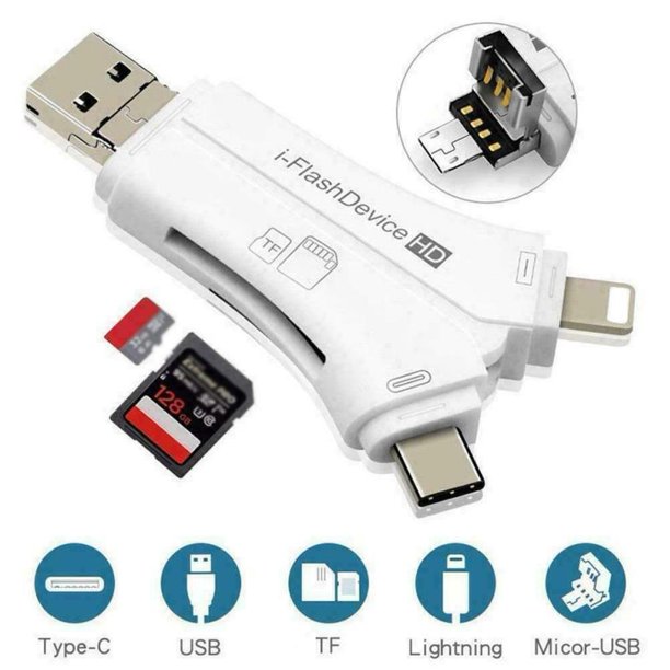 thumbnail Đầu đọc thẻ OTG ALL in one i-Flash Device HD for iOS type C PC android