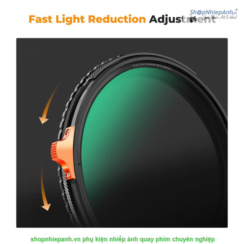 thumbnail Filter K&F concept 2in1 TRUE COLOR Variable ND2-ND32 + CPL MRC Nano X Multi-Layer Coatings Japanese AGC Glass 82mm - 5