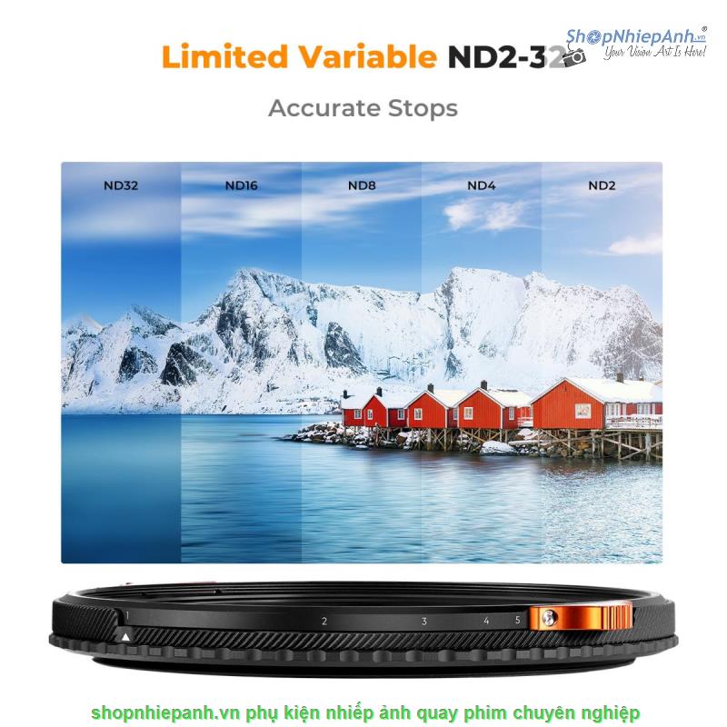 thumbnail Filter K&F concept 2in1 TRUE COLOR Variable ND2-ND32 + CPL MRC Nano X Multi-Layer Coatings Japanese AGC Glass 82mm - 3