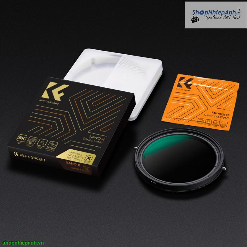 thumbnail Filter K&F concept 2in1 Variable ND2-ND32 + CPL MRC Nano X Multi-Layer Coatings Japanese AGC Glass 82mm - 5