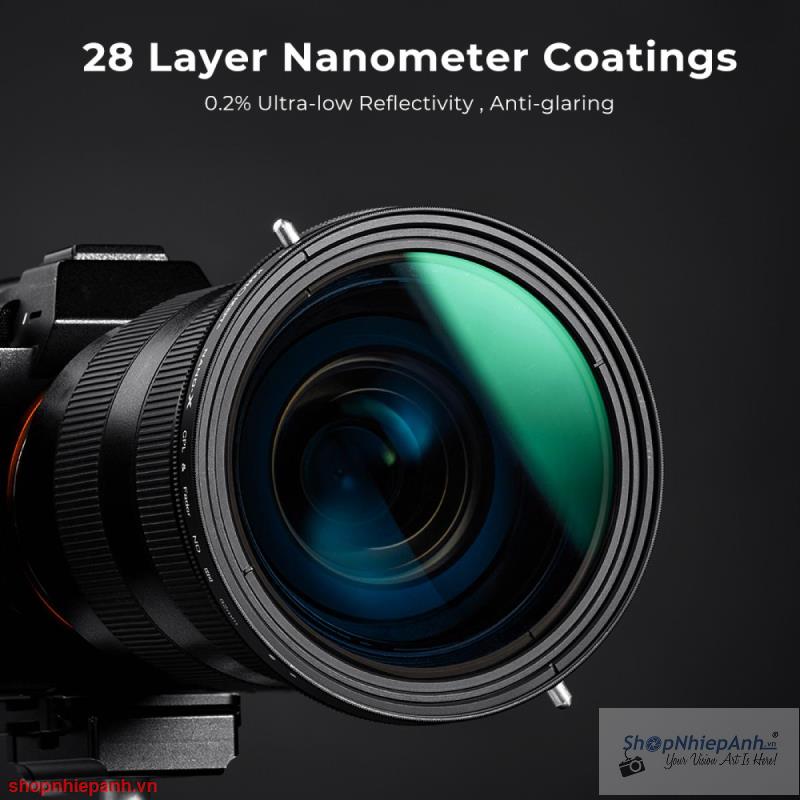 thumbnail Filter K&F concept 2in1 Variable ND2-ND32 + CPL MRC Nano X Multi-Layer Coatings Japanese AGC Glass 82mm - 4
