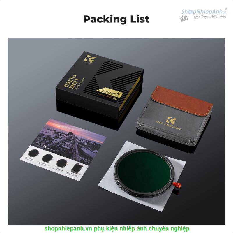 thumbnail Filter K&F concept 3in1 Nano-X ND2-32 + CPL +Black Mist Diffusion 1/4 + CPL Multi-Layer Coatings Japanese AGC Glass 52mm (KF01.2921V2) - 6