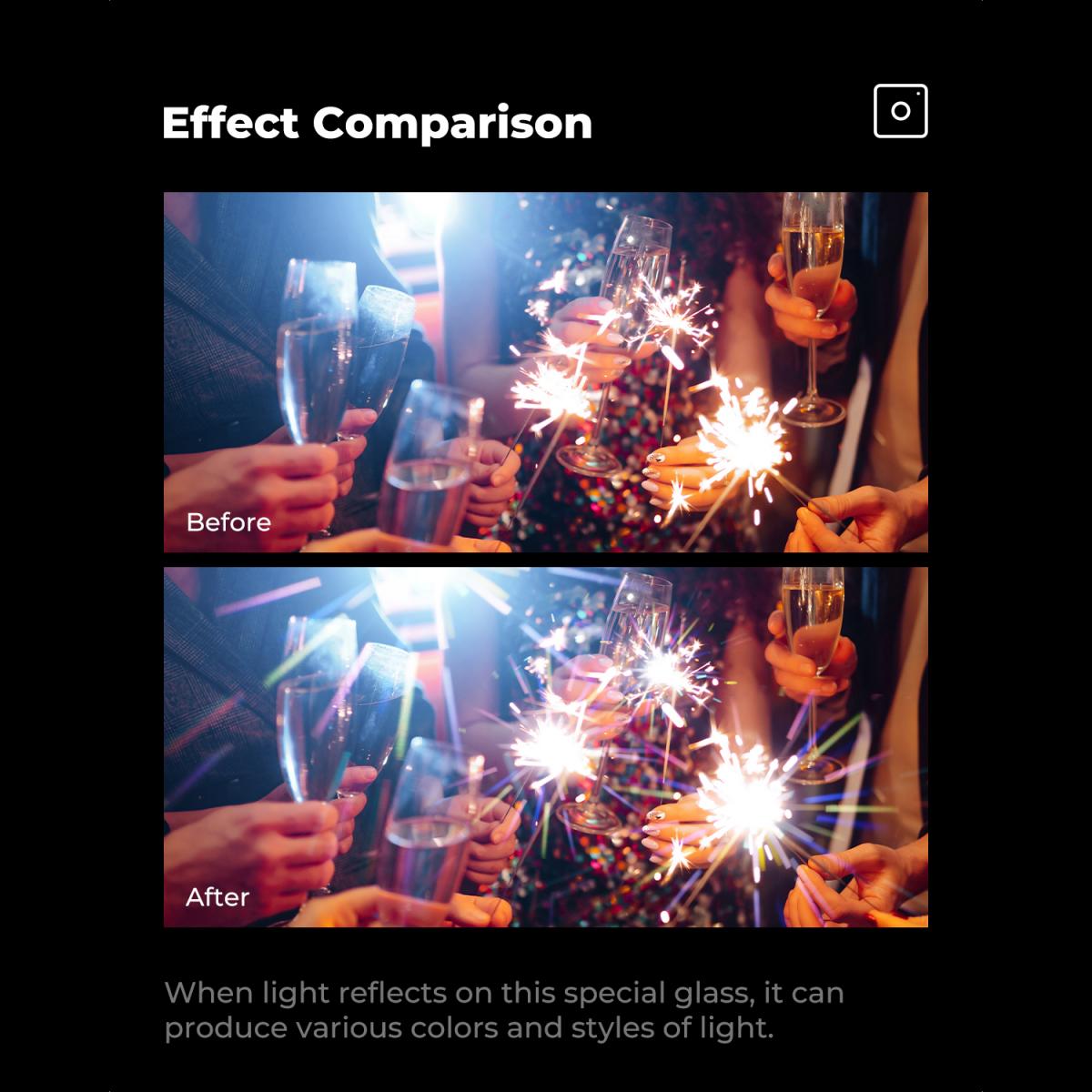 thumbnail Filter K&F Concept 82mm Colorful Streak Dreamy Creative Effects Filter  Optical Glass Nano-B(KF01.2686) - 2