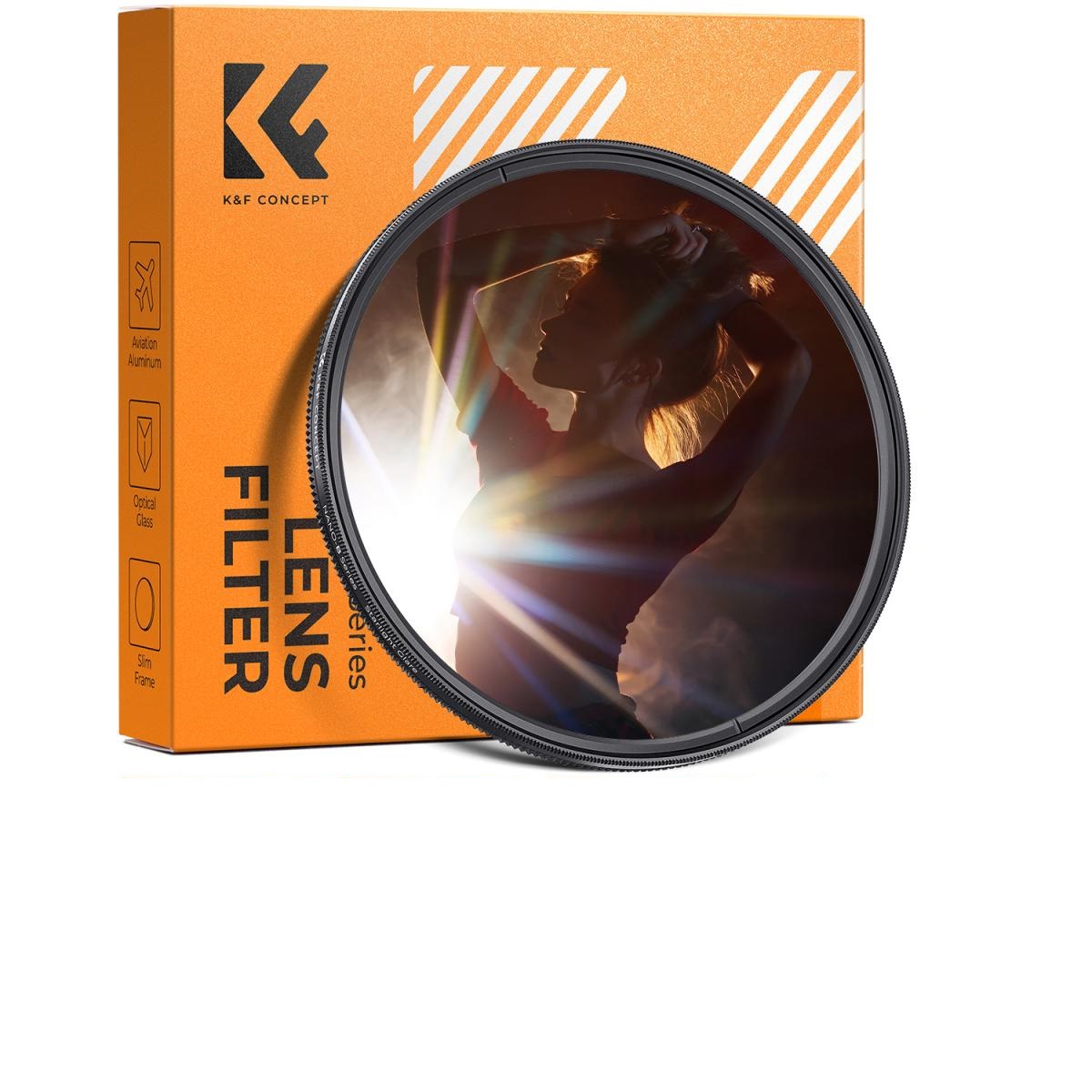 Filter K&F Concept 82mm Colorful Streak Dreamy Creative Effects Filter  Optical Glass Nano-B(KF01.2686)