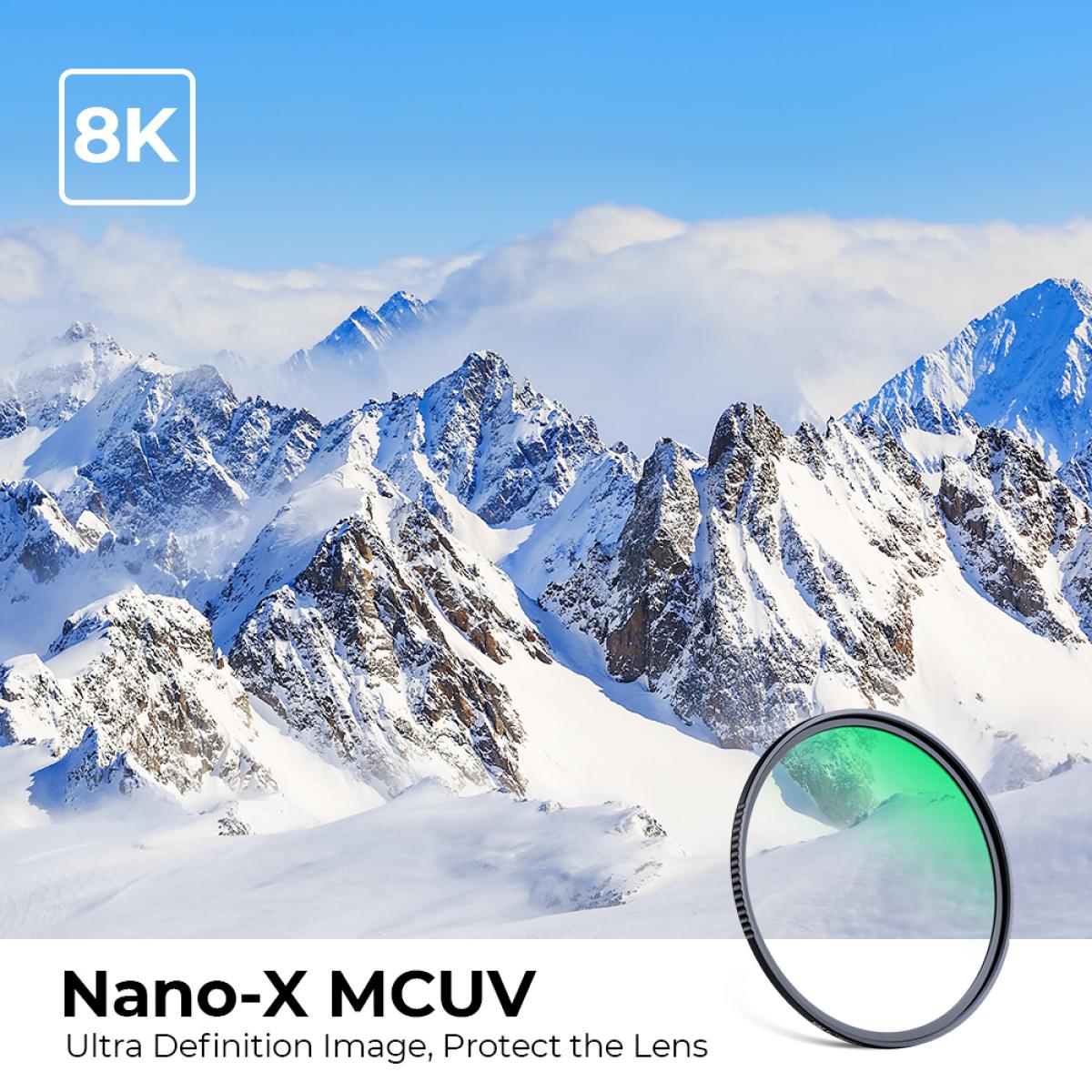 thumbnail Filter K&F concept Nano-X MRC MC UV 52mm chống nước chống trầy KF01.1205 GERMAN OPTICS Schott B270 - 0