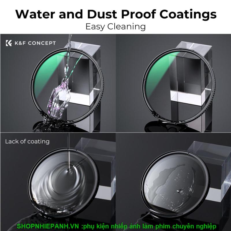thumbnail Filter K&F concept TRUE COLOR CPL MRC Nano-X 62MM chống nước chống trầy AGC Japanese glass - 4