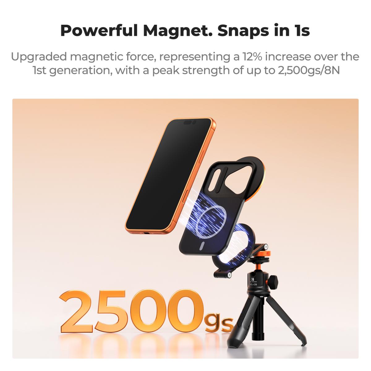 thumbnail Filter Mount Adapter size 58mm K&F concept magnetic for Iphone 17 Pro Max (kf15.0022) - 3