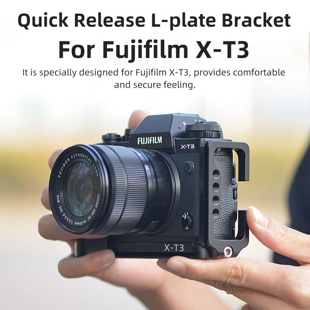 thumbnail KingMa BM-XT3 L Plate Bracket Holder for Fujifilm X-T3 - 1