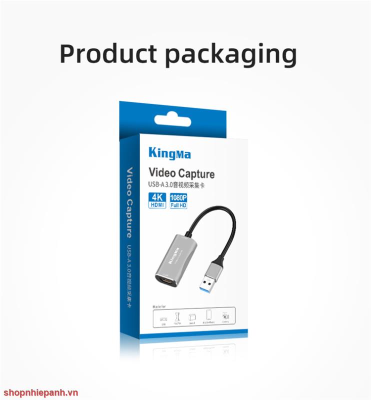 thumbnail KingMa HDMI to USB-A 3.0 Video Capture Card 4K - 6