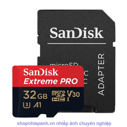 thumbnail Micro SDHC SanDisk Extreme Pro V30 32GB U3 Class 10 100mb/s