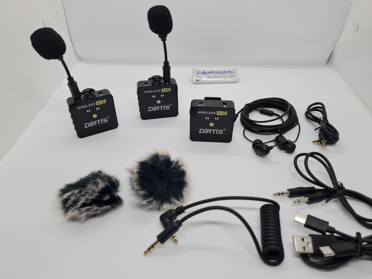 thumbnail Microphone không dây DIRTIS wireless go II (2TX 1RX) - 3