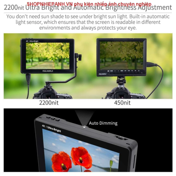 thumbnail Monitor Feelworld LUT7 touch Ultra bright 2200nits - 0