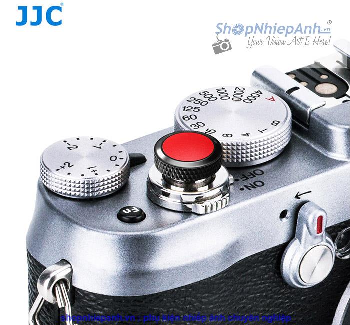 thumbnail Nút bấm kim loại cao cấp JJC SRB series đen đỏ - 2