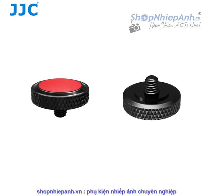 thumbnail Nút bấm kim loại cao cấp JJC SRB series đen đỏ