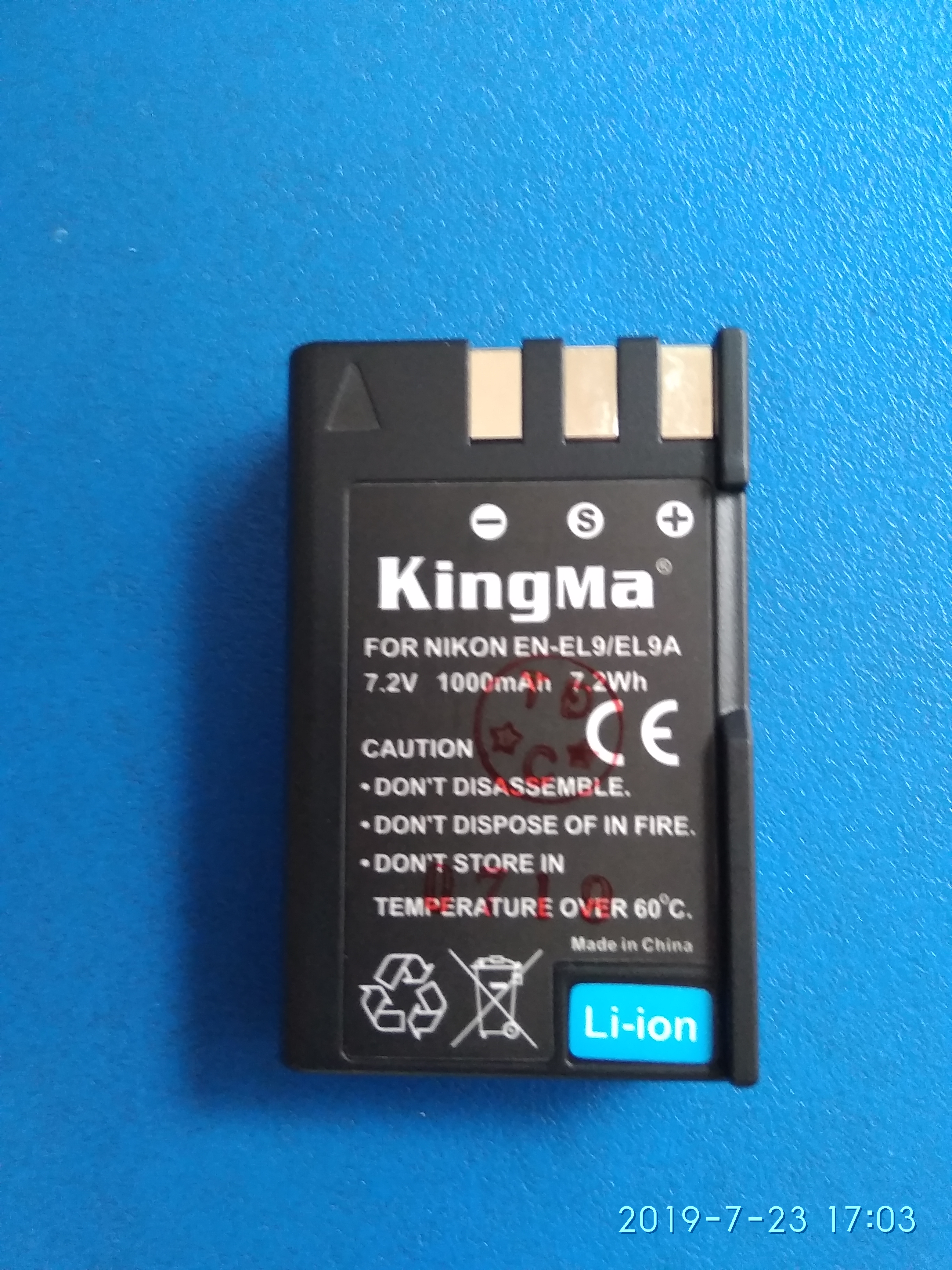 Pin Kingma nikon EN-EL9  nikon D40, D60, D40X, D5000, D3000 ...