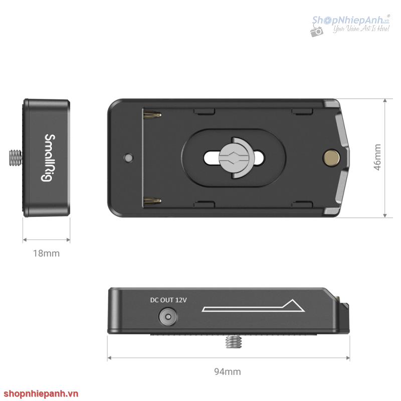 thumbnail SmallRig NP-F Battery Adapter Plate Lite 3018 - 3