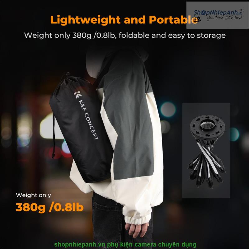 thumbnail Softbox K&F concept 40cm mini bowens for led PL-60B PL-100 series - 2