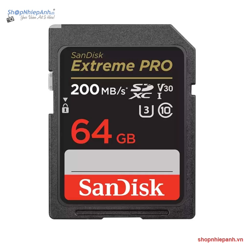 Thẻ Nhớ SDXC 64GB SanDisk Extreme Pro Class 10 U3 200mbs