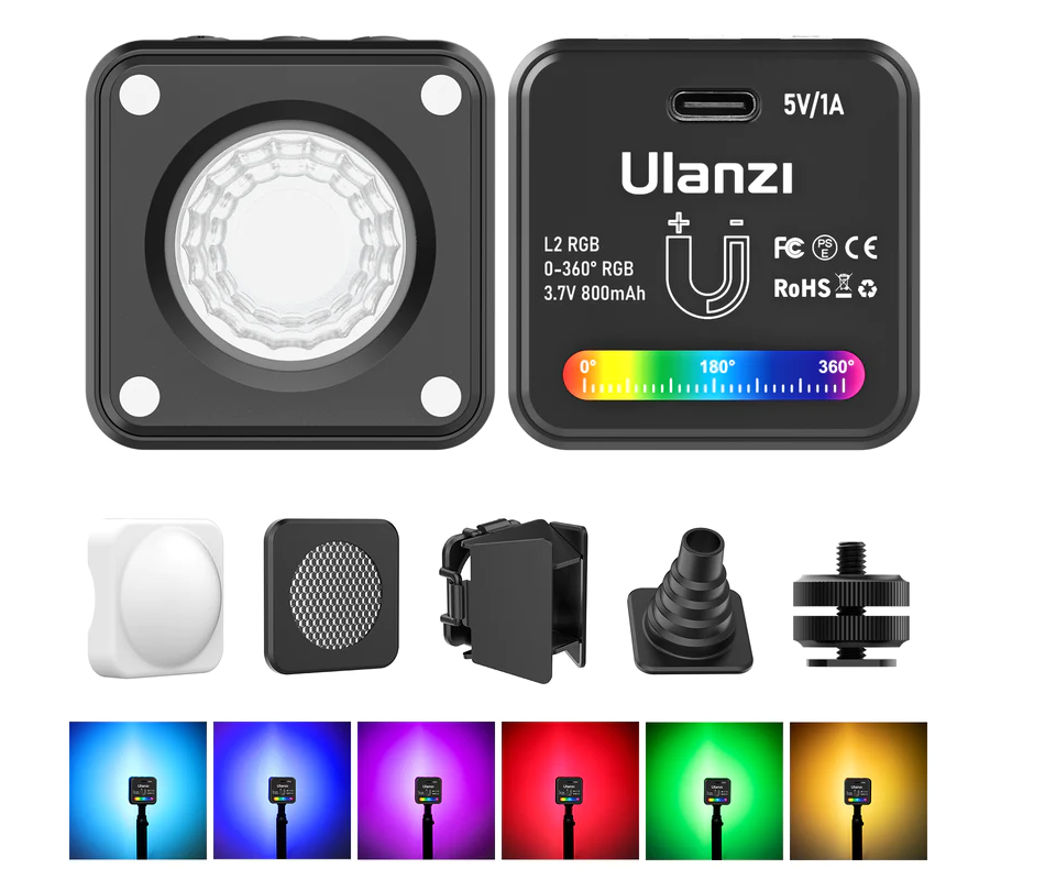 thumbnail Ulanzi L2 RGB COB Video Light (phiên bản chỉ có màu RGB)