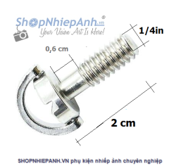 thumbnail Ốc 1/4 dài 20mm có khoen