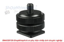 thumbnail Hotshoe 1/4 double screw