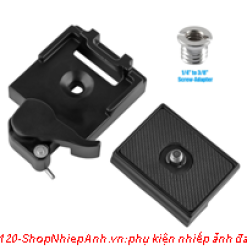 thumbnail đế tripod combo quick plate (loại khóa gài)