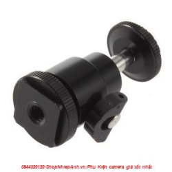 thumbnail mini Ballhead with hotshoe flash - 0