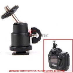 thumbnail mini Ballhead with hotshoe flash - 1
