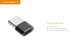thumbnail Adapter Comica OTG USB-C to USB-A - 3