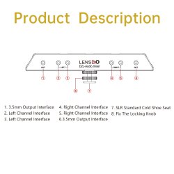 thumbnail Audio mixer adapter Lensgo D2L - 2