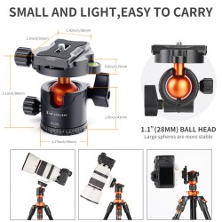 thumbnail Ballhead K&F concept BH-28L (KF31.023V1) - 0
