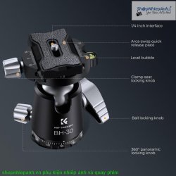 thumbnail Ballhead K&F concept BH-30 anodized - 4