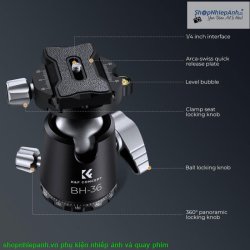 thumbnail Ballhead K&F concept BH-36 anodized - 3