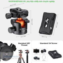 thumbnail Ballhead K&F concept BH-36L (KF31.044) - 2