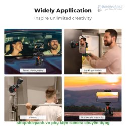 thumbnail Ballhead K&F concept nam châm thao tác nhanh gắn smartphone và action cam(kf31.156) - 4
