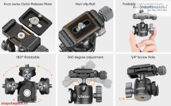 thumbnail Ballhead Ulanzi U-80L arca-swiss shoe - 0