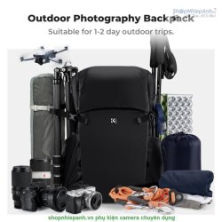 thumbnail Balo K&F concept Backpack 30L Star Wander 01 Black (KF13.206V1) - 7